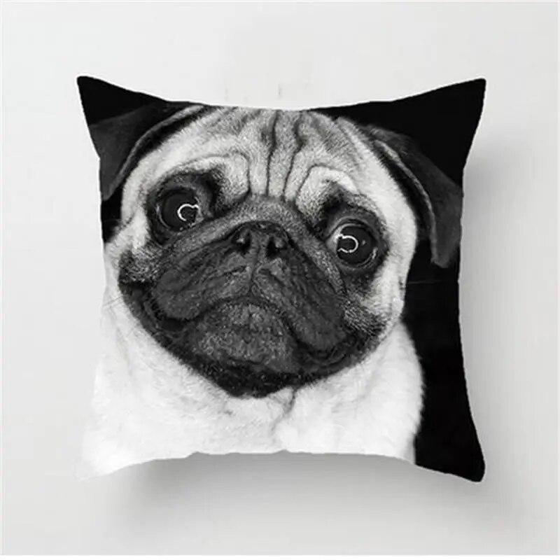 Tier Französisch Bulldog Kissen Abdeckung Mops Hund Herding Kissenbezug Sofa Auto Dekorative