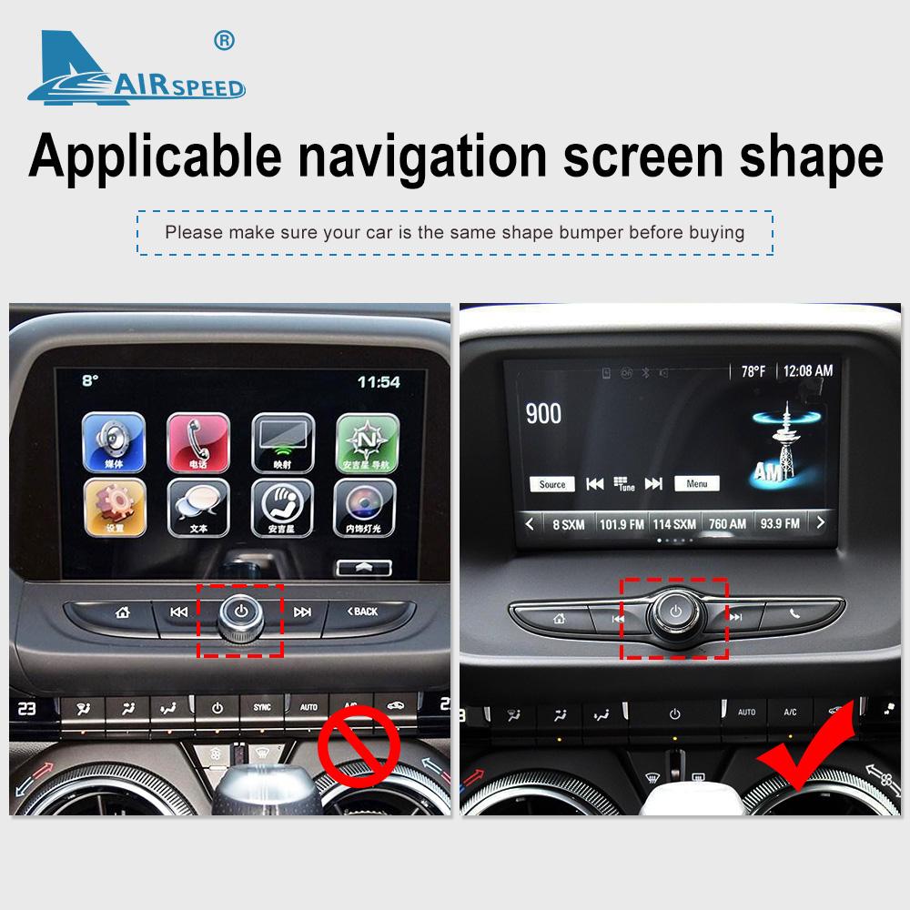 Real Soft Carbon Fiber Sticker For Chevrolet Camaro 2016 2017 2018 2019 2020 2021 2022 2023 Navigation Screen Panel Accessories