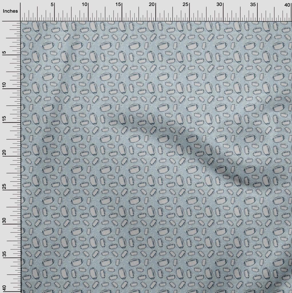 oneOone Cotton Flex Light Blue Fabric Sports Sewing Craft Projects Fabric Prints By Yard 40 Inch