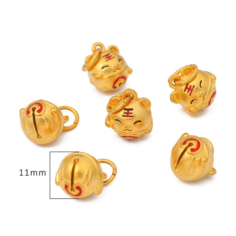 

1 шт., эмалированный цвет, песочный, золотой, медный, позолоченный кулон для DIY, ожерелье, браслет, серьги, изготовление ювелирных изделий, аксессуары для рукоделия 11.0mm золотой