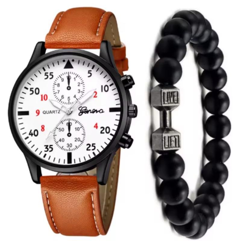 2024 TEUM Korean Style Leather Ladies Quartz Watch with Rhinestone Jewelry