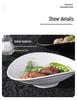 Irregularly Shaped Ceramic Salad Bowl for Restaurants - Deep Plate for French Desserts
