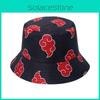 Japanese Anime Cloud Print Sun Hat Fisherman Cap For Outdoor Activities