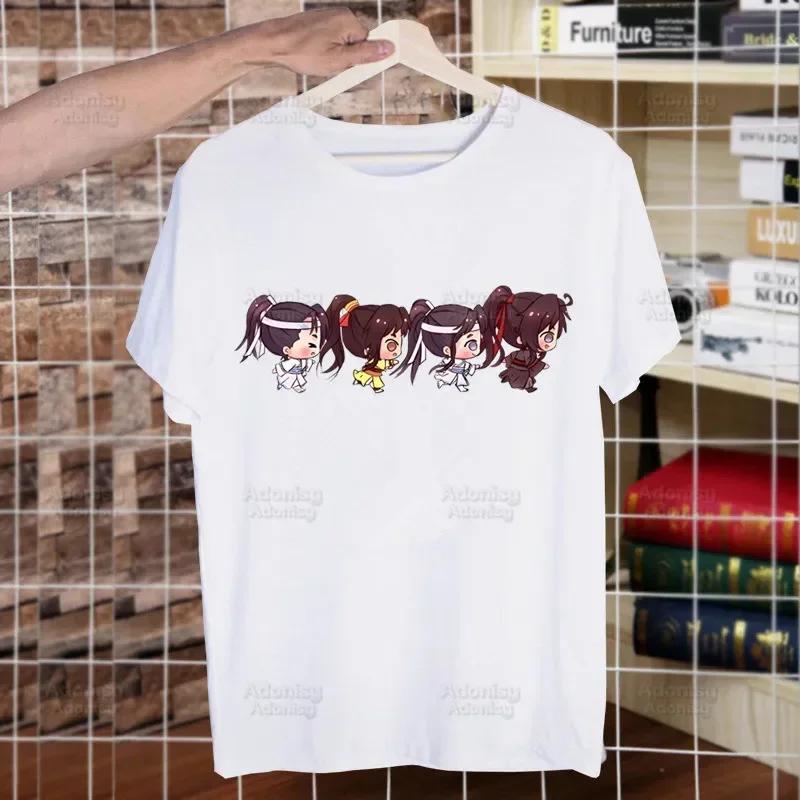 Mo Dao Zu Shi The Untamed Harajuku Man T Shirts Lan WangJi Wei Wu Xian Tees Shirt Tops Short-Sleeved Aesthetic Anime T Shirt