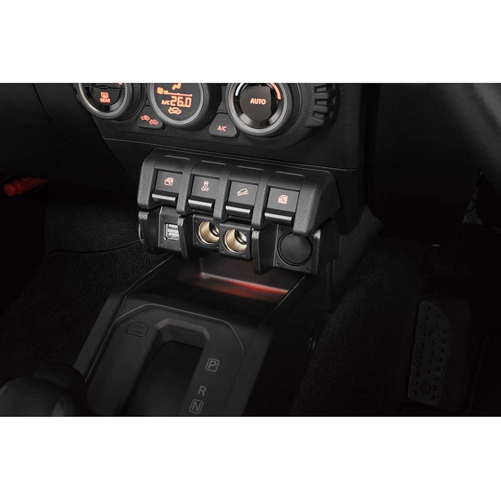 Carmate NZ587 Jimny-specific Power Supply Unit for Suzuki Jimny JB64, Jimny Sierra JB74, Car Accessory Socket, USB Power Supply