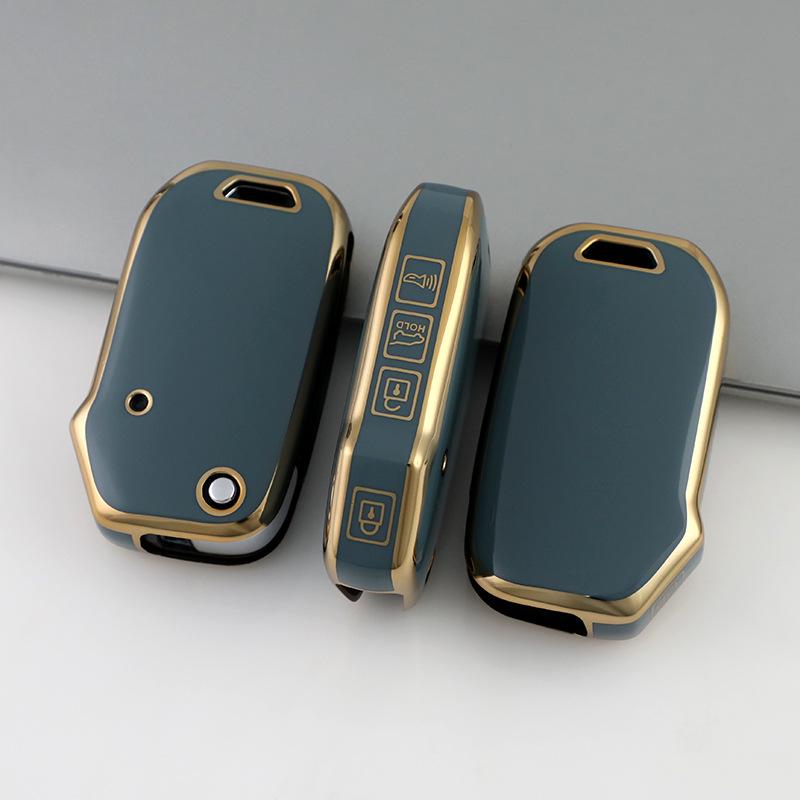 Compatible Kia Key Cover for K3, Sportage, K5, K2, Seltos, KX3, Niro, KX5 - Folding Car Shell Buckle