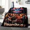 Name Custom VAN HALEN Print Flannel Blanket High Quality Warm Comfortable Cover for All Seasons Perfect for Gifts Home Decor