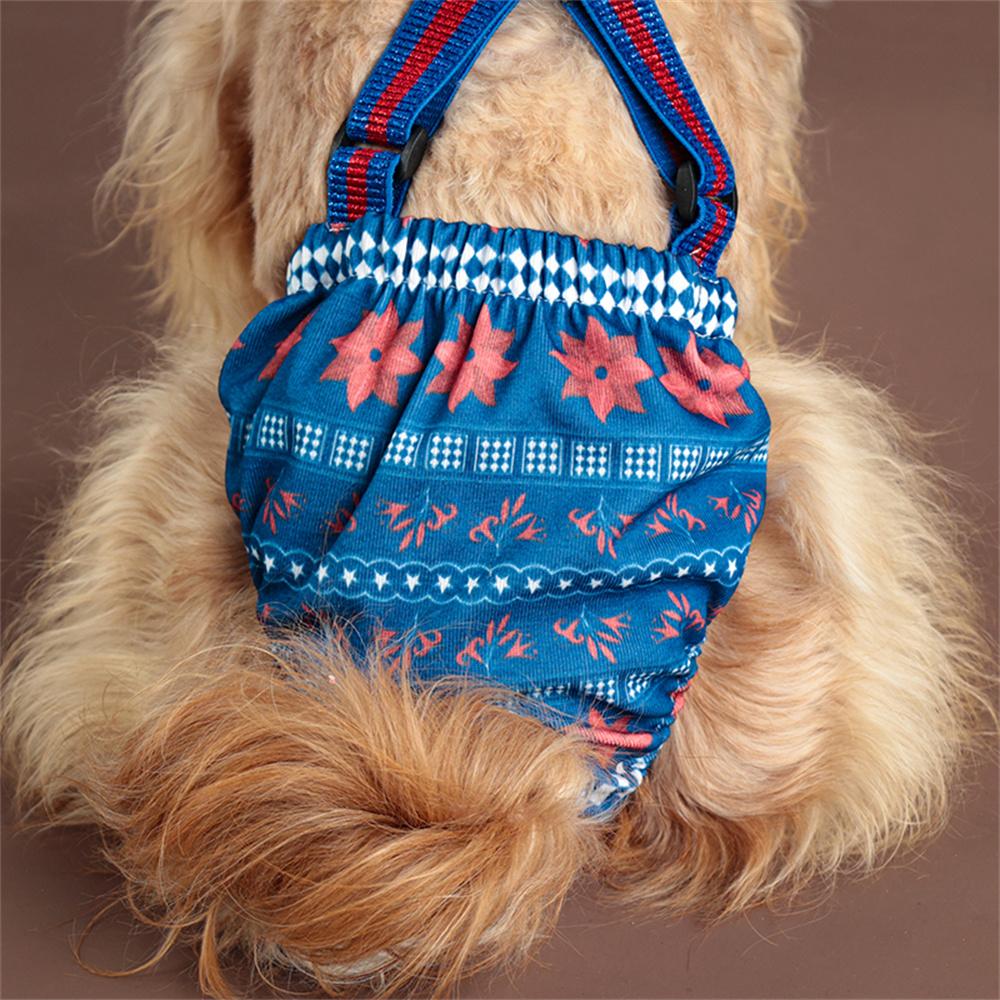 Tvättbara Stora Hundblöjor för Tikar för Små Mellanstora Hundar Återanvändbara Husdjurs Fysiologiska Byxor Labrador Shorts mascotas Periodbyxor