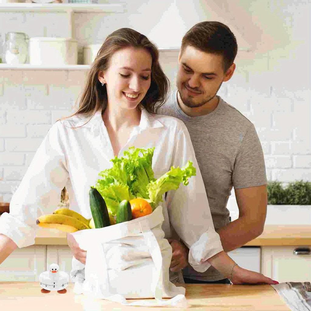 Cartoon Duck Animal Countdown-Timer 60 Minute Digital Cooking Timer for Kitchen R7UB