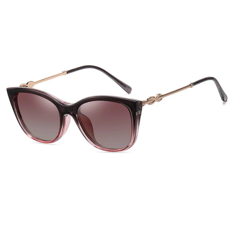 TR90 Lightweight Material Stylish Women's Cat Eye Blue Light Glasses with Custom Myopia Prescription Lens for Reading Glasses