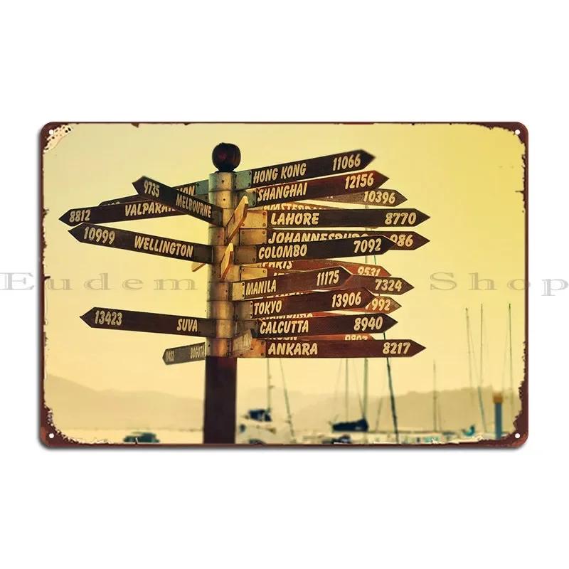 All Around The World Metal Sign Plaques Plaques Customized Cinema Kitchen Tin Sign Poster 20x30cm（7.8x11.8inch）