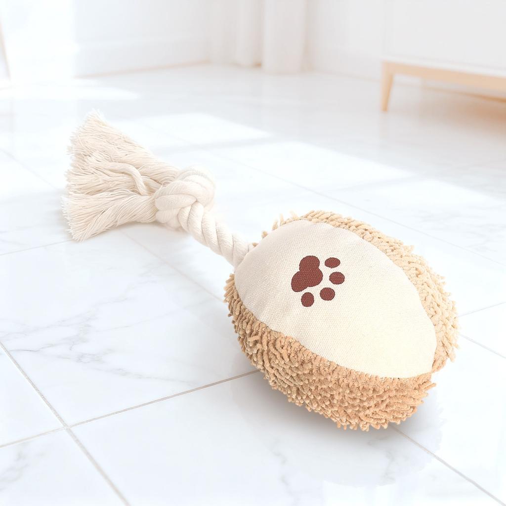 Dog Rope Toy with Sound, Interactive Chew Toy for Medium Large Dogs