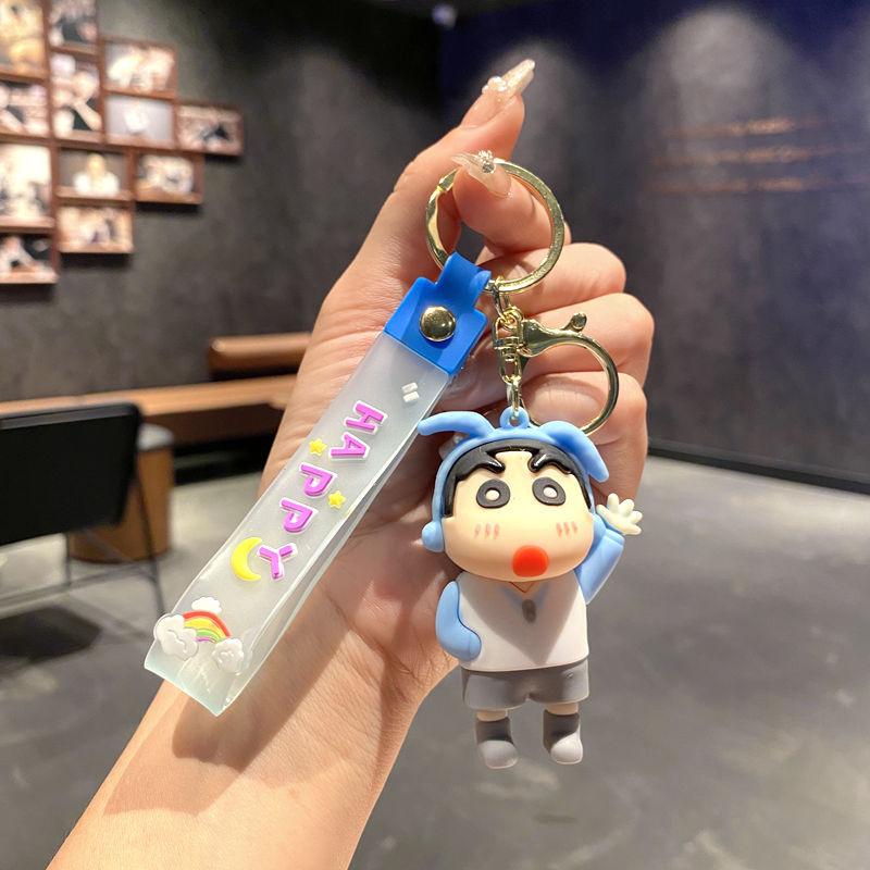 Creative Cute Cross-Dressing Crayon Small New Keychain Cartoon Doll Bag Pendant Pendant Car Key Chain Gift