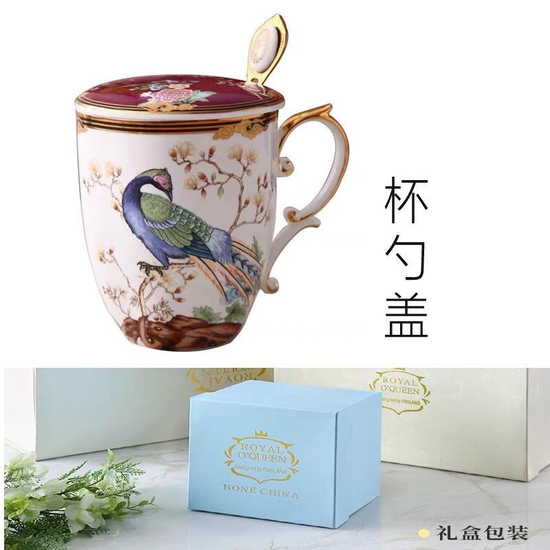 Luxury Bone China Phoenix Coffee Cup Cute Animal Milk Mug Water Drinkware for Home