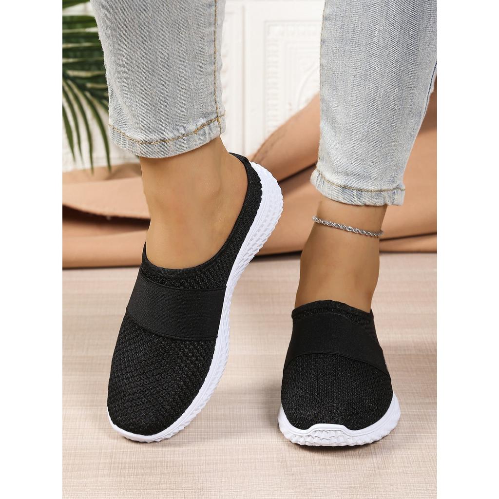 Ladies' Casual Sports Shoes, One Foot Kick, Suitable for Spring and Summer Beach Vacation, Travel and Leisure, Mesh Suitable for Plus Size Women