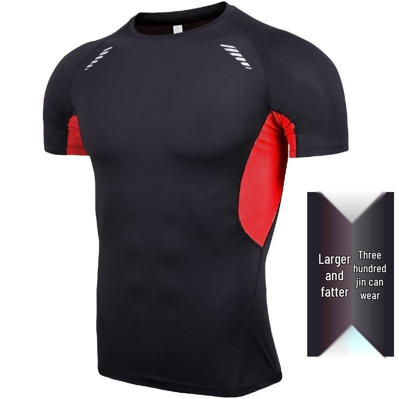 Men's Plus Size Quick-Dry T-Shirt: 5X-6X Short Sleeve Sportswear for Summer
