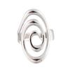 Stainless Steel Adjustable Open Ring - Colorfast Titanium Jewelry