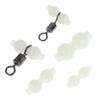 50Pcs Luminous Gourd Bead Fishing Swivel Connector Anti Tangle Tackle Accessories For Saltwater Freshwater Angling Supplies