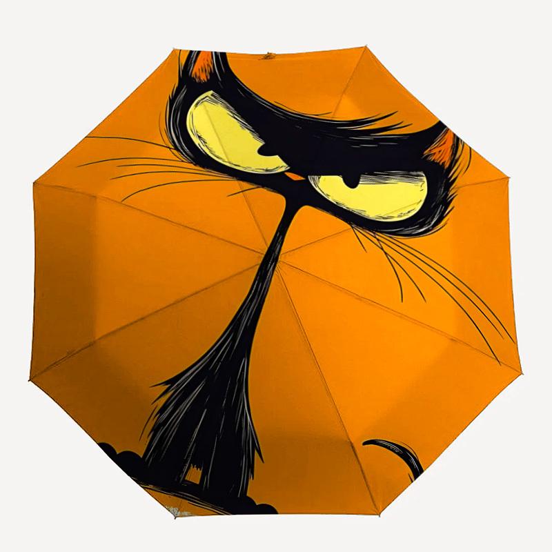 1pc Cat Whiskers Automatic Open/Close Umbrella Compact Folding Umbrella, All-Season Portable Umbrella for Women/Men271