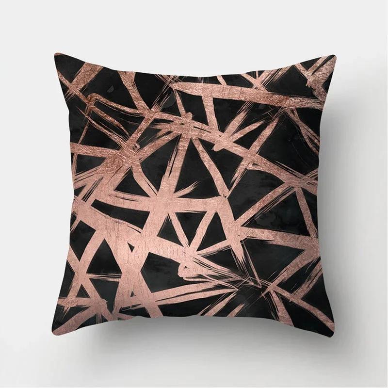 Marble Geometric Pattern Decorative Cushions Pillowcase Polyester Cushion Cover Throw Pillow Sofa Decoration Pillowcover