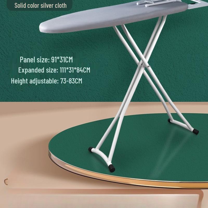 Large Folding Vertical Ironing Board with Widened Pad and Clothes Rack