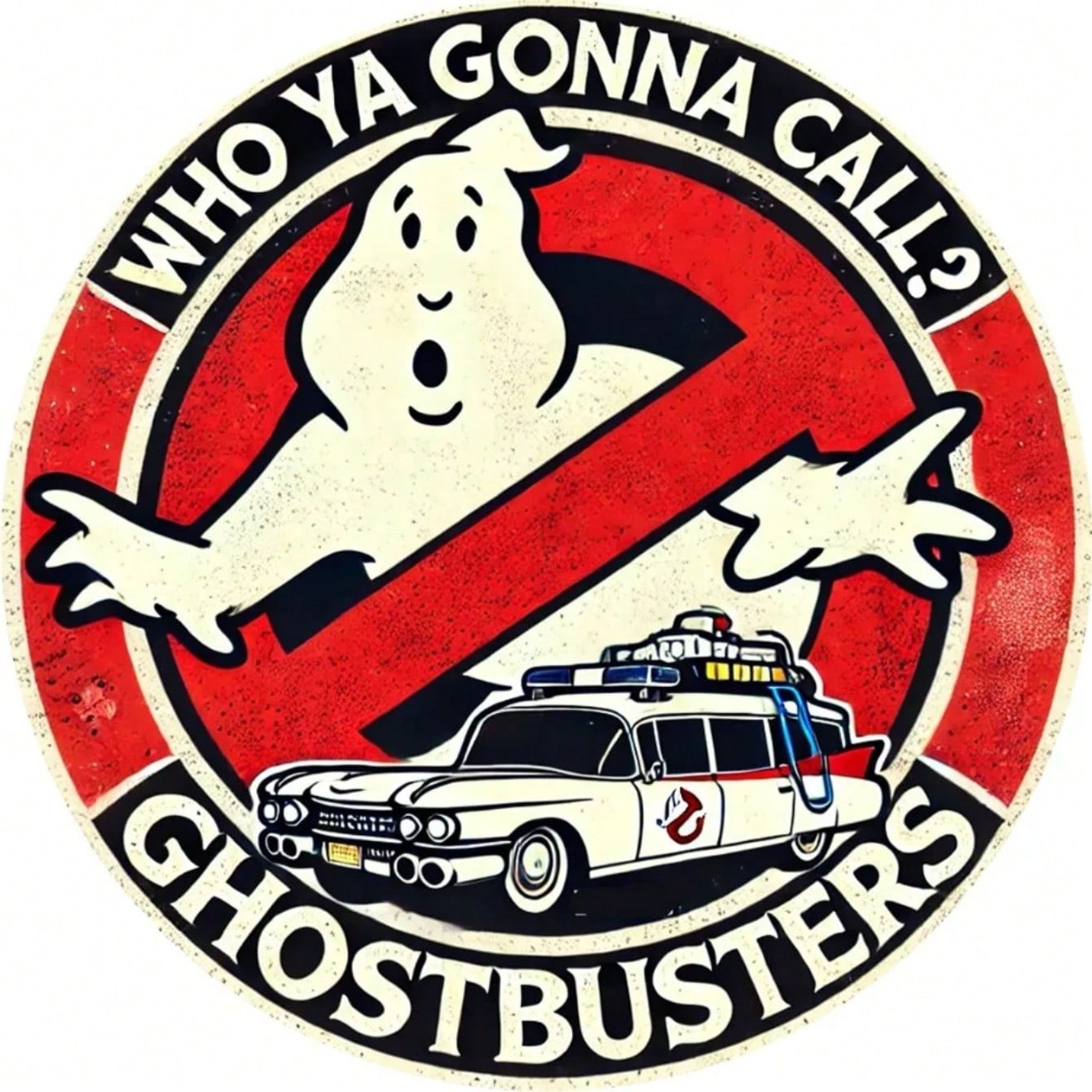 

Ghostbusters Металева жестяна табличка Автомобіль Ecto 1 Декор стін Ретро Домашній Бар Офіс TYA14018-20x20cm різнокольоровий