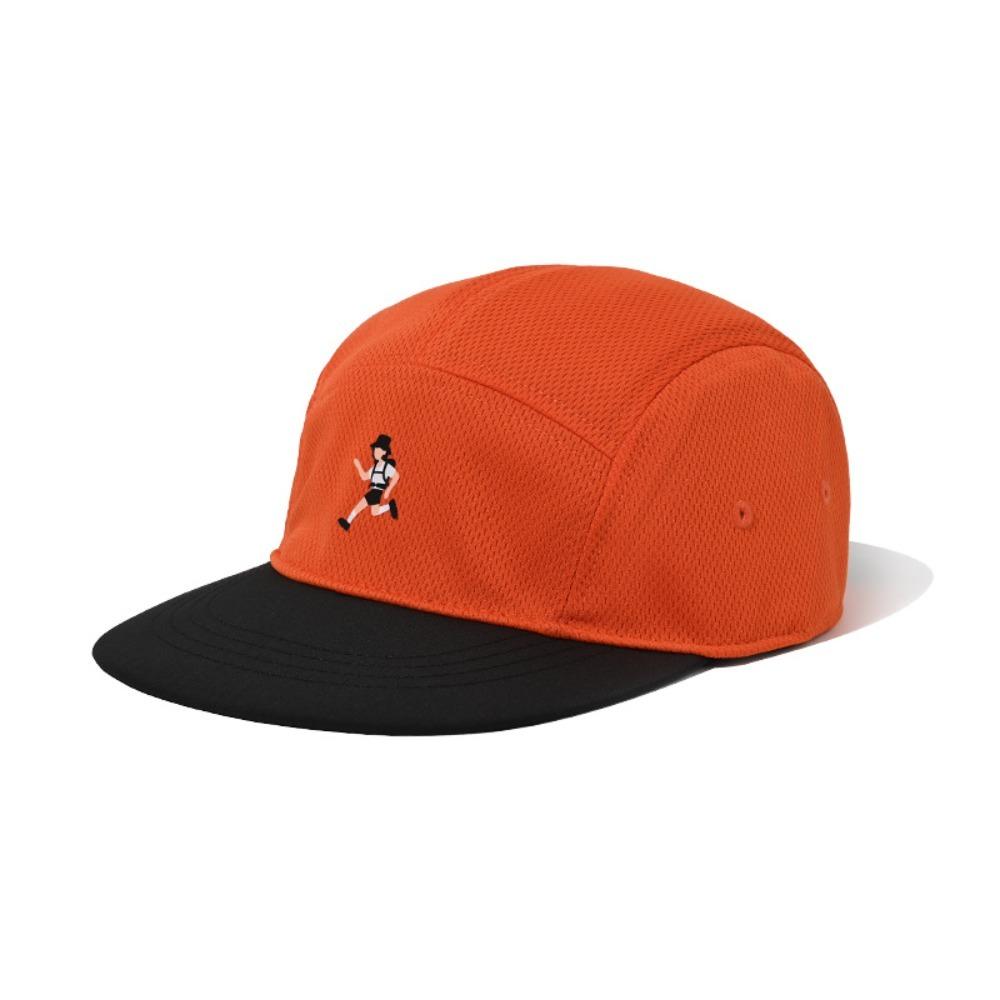 Unisex Quick-Dry Duckbill Cap - 5-Panel Soft Brim, Breathable Mesh, Runner Embroidered Adjustable Outdoor Baseball Hat