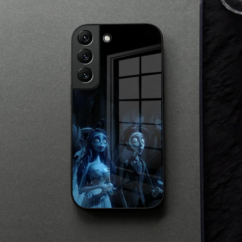 Corpse Bride Phone Case Glass For Samsung Galaxy S21 S25 S22 S20 S24 S23 Ultra Fe Plus A16 A34 A54 A24 Coque