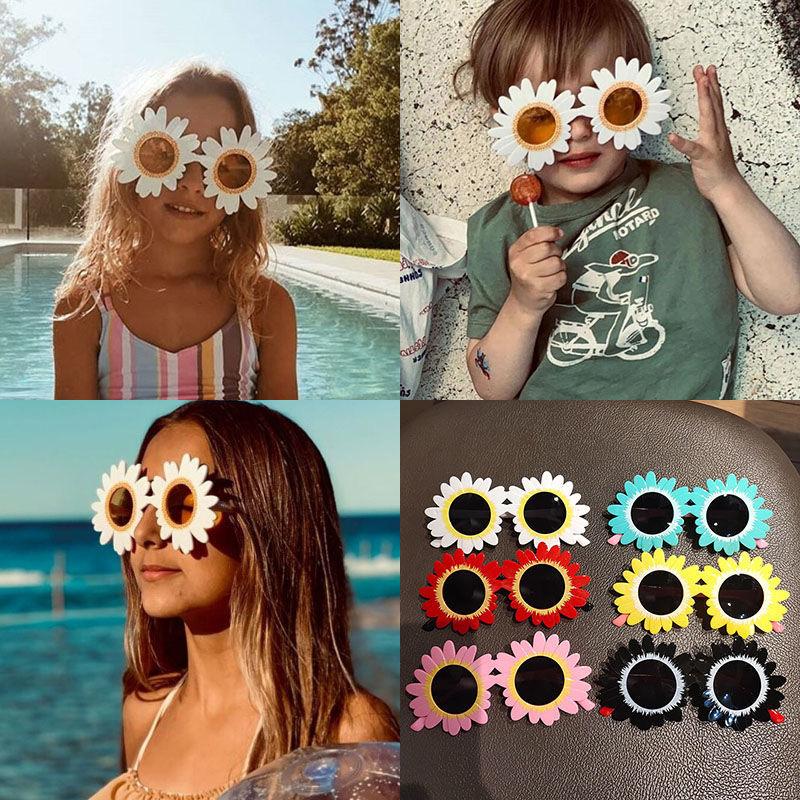 Fashion Daisy Kids Sunglasses Flower Shades Children Sun Glasses Girls Baby Creative Eyeglasses Uv400 Outdoor Protection Eyewear