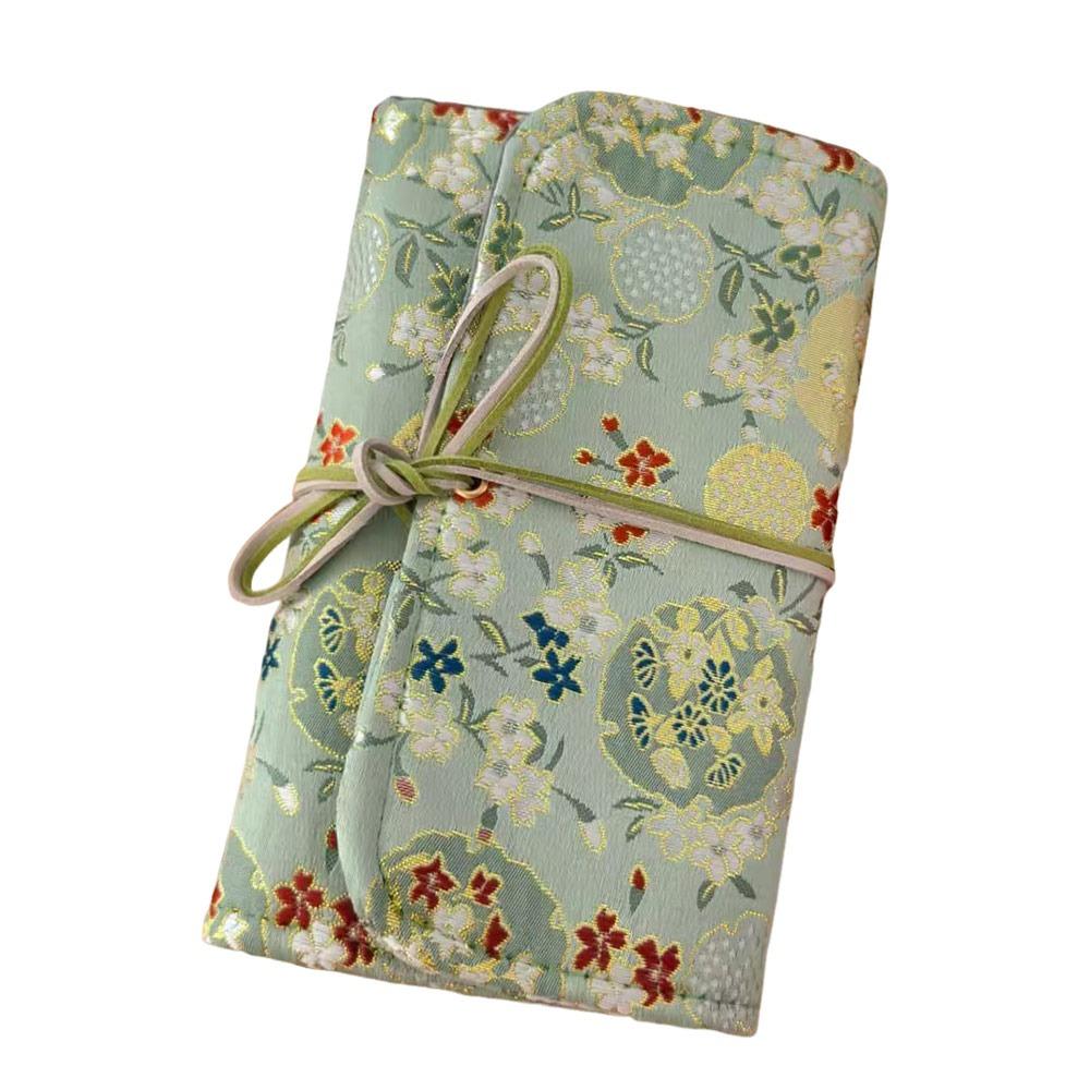 Retro Scrapbook Binder Cloth Cover Loose-leaf Notebook Portable A6 Loose-leaf Diary  for Girls