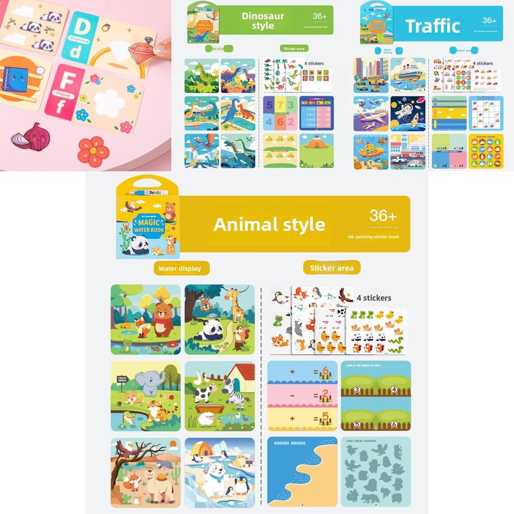 Water Painting Book For Kids With Ocean Animals Reusable Waterbased Art For Early Learning And Creativity
