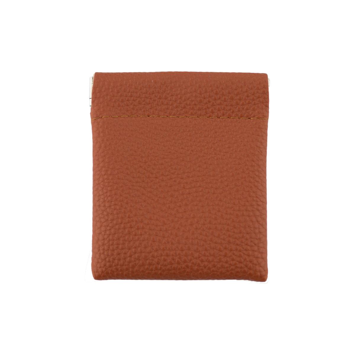 

1 шт. Мужской простой кошелек для монет из искусственной кожи, держатель для монет с зажимом для купюр, портативный кошелек для хранения беспроводных наушников коричневый