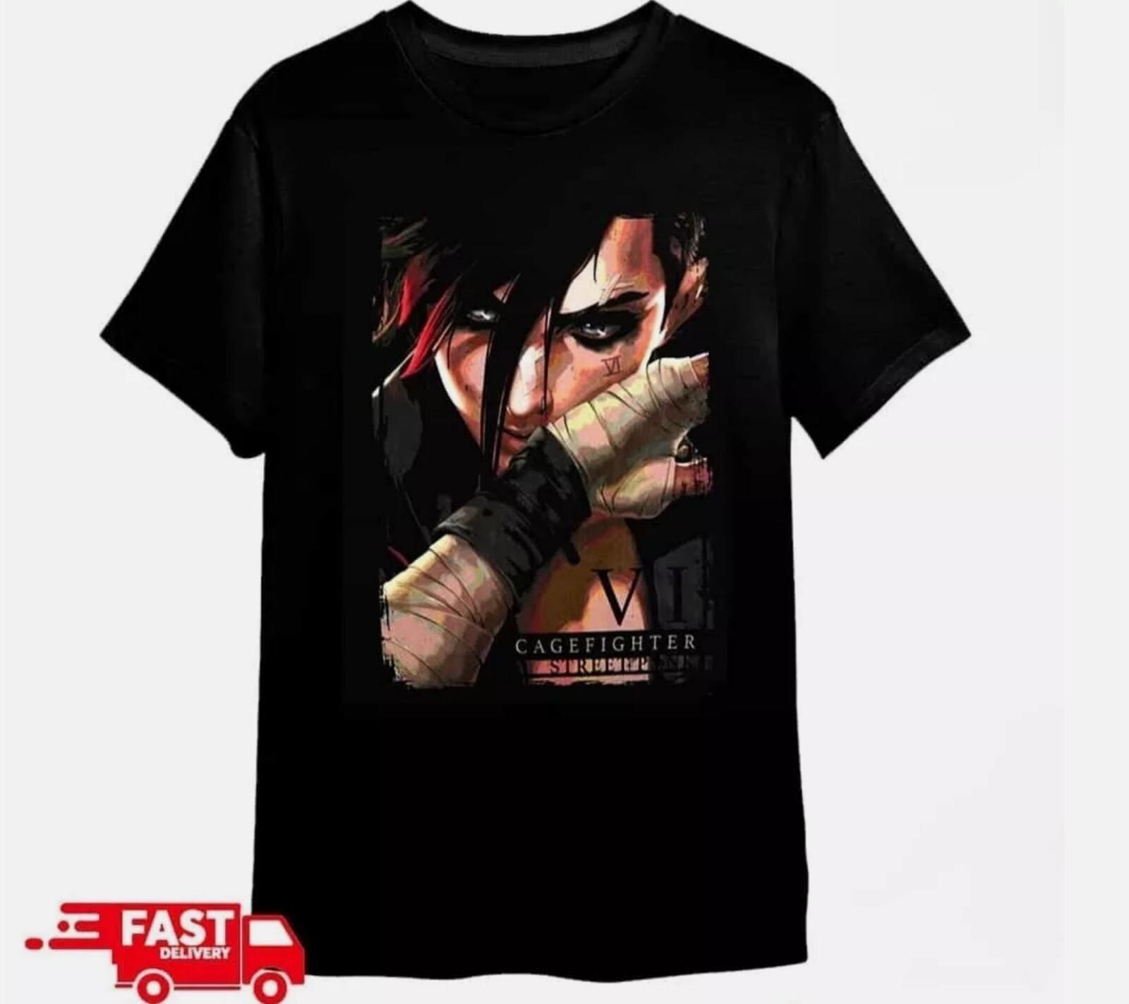 

26 Arcane 2 Vi Cage Fighter Street Men Women Unisex T-Shirt Unisex T-Shirt XXXL