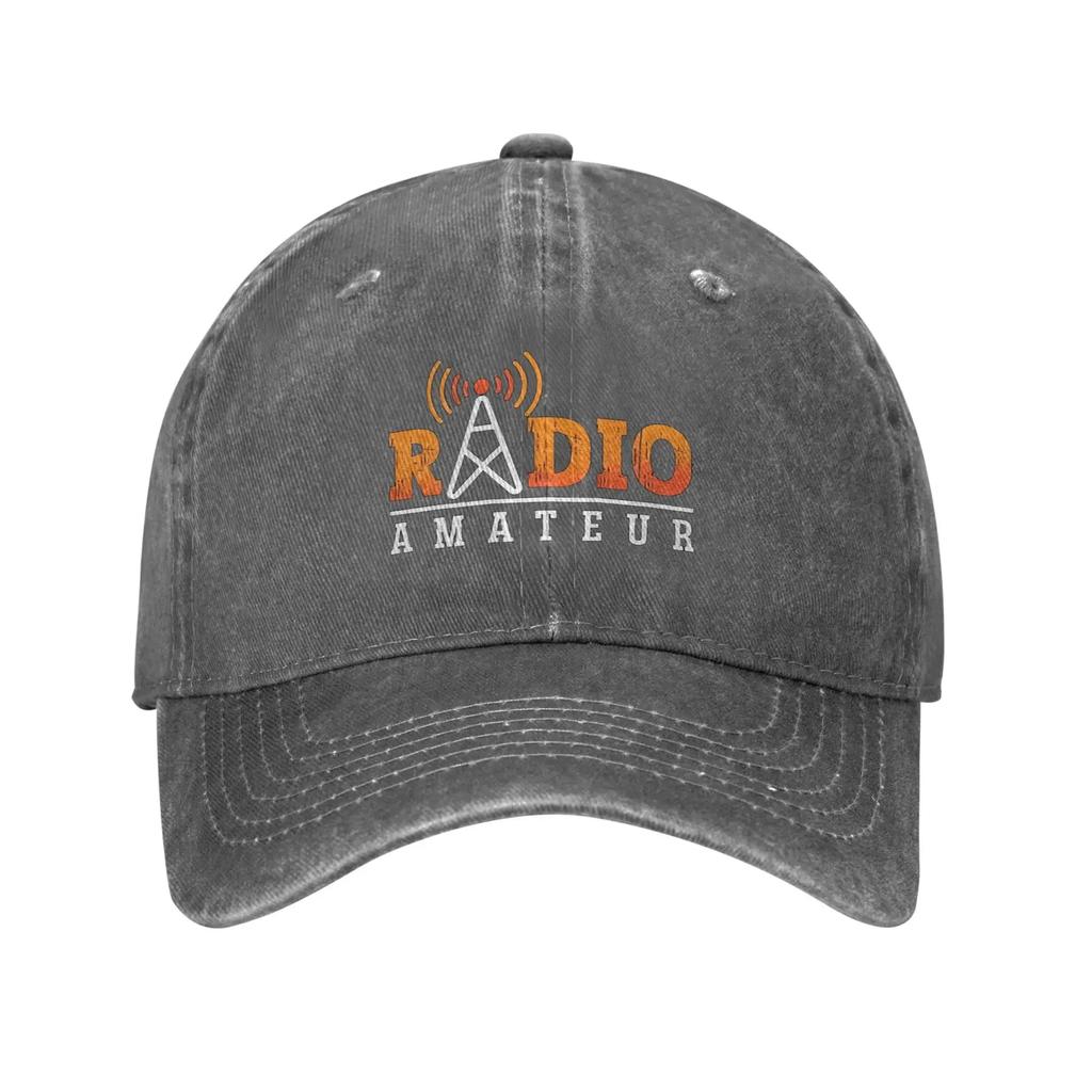 Ham Radio Amateur Loves Washed Baseball Cap Antenna Ham Radio Operator Streetwear Sun Hip Hop Hats Summer Women Unisex Outdoor
