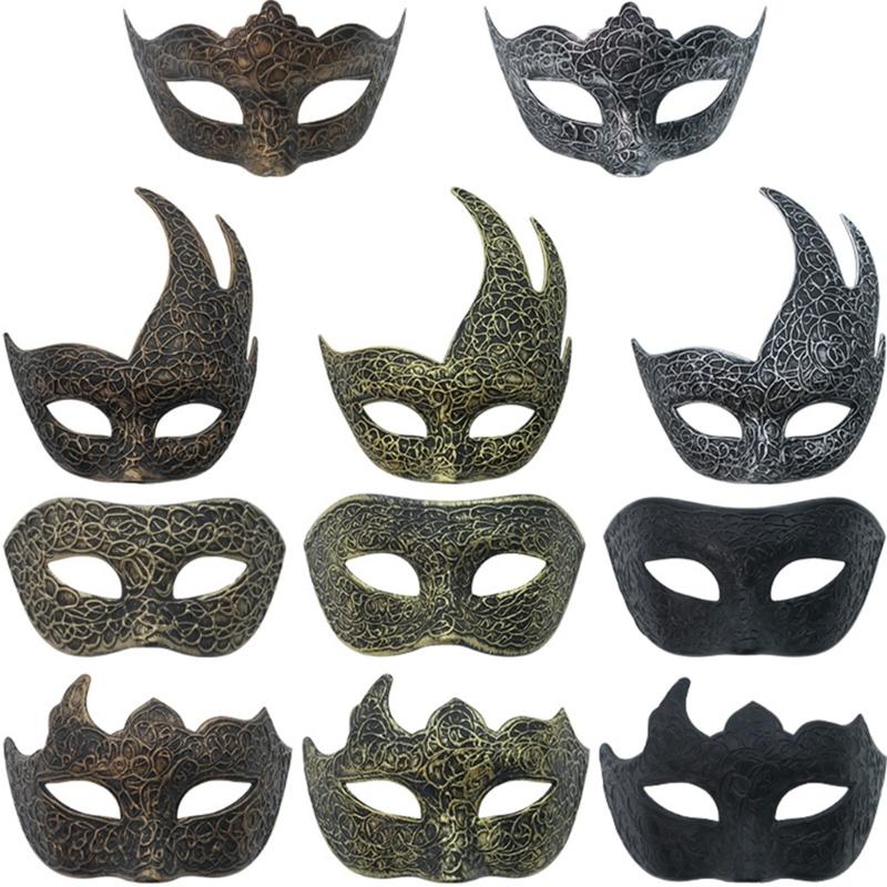 Retro Masquerade Mask Mardi Gras Mask Venetians Party Mask Half Face Mask for Halloween Ball Cosplay Performances Props