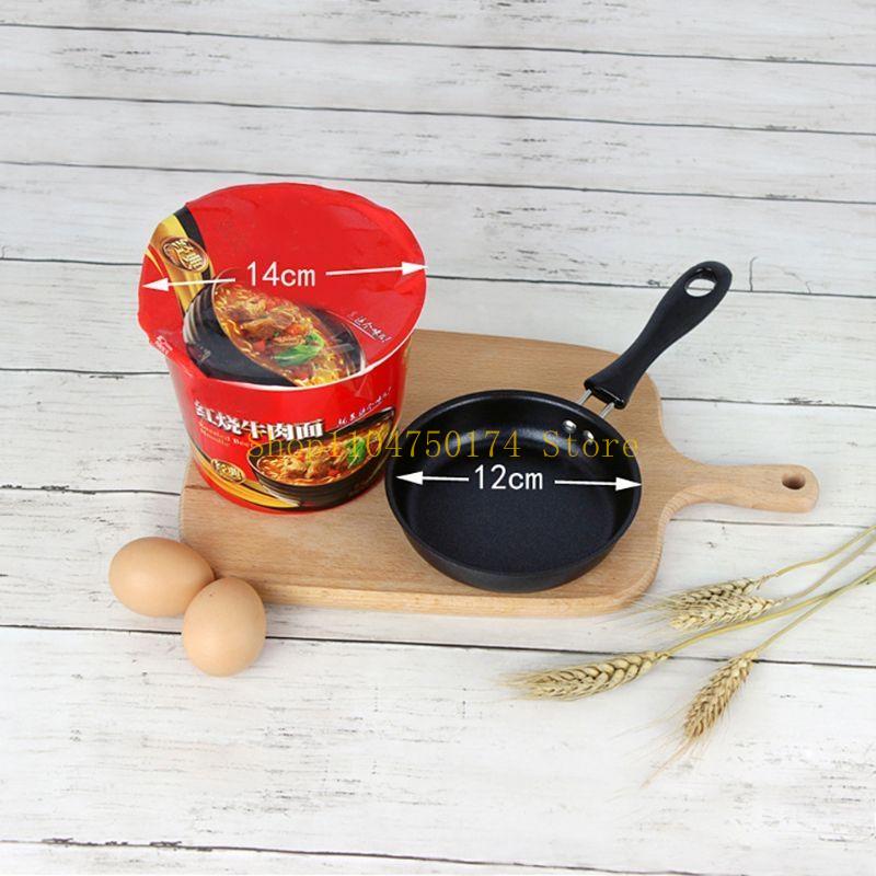 Mini Cooking Pan Non-Stick Iron Frying Pan for DuPont Coating Portable Long Hand top sale