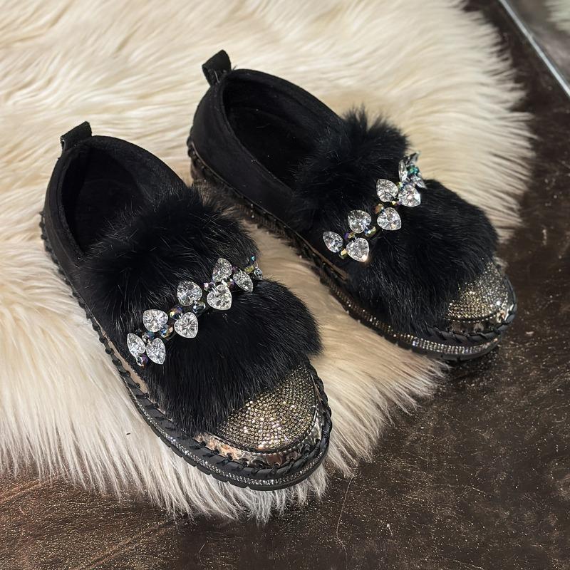 Casual and Versatile Flat Single Shoes, New Thick-soled Women's Shoes for Autumn and Winter