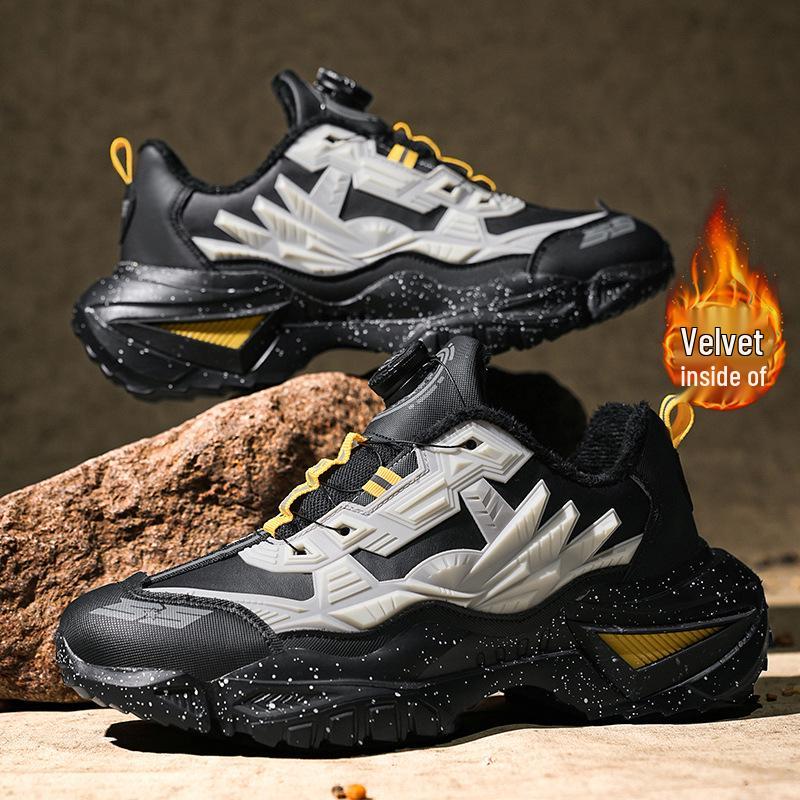 

Мужские кроссовки больших размеров 2024 года с вращающейся кнопкой - Механические беговые кроссовки в стиле папы