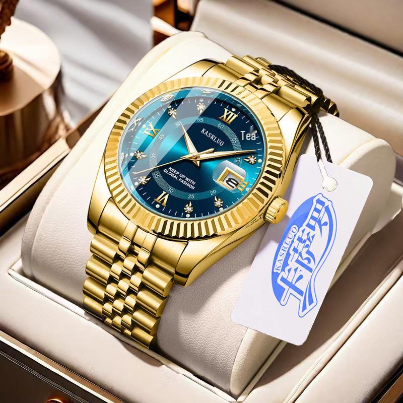 Men's Luminous Quartz Diary Watch: Stylish & High-Value Fashion Accessory