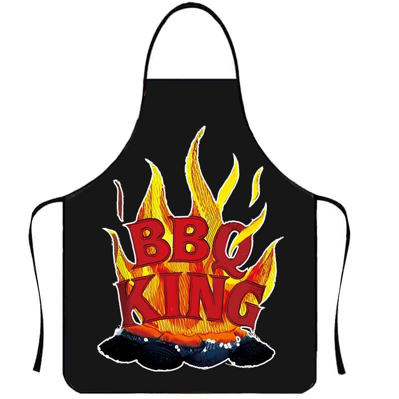 Nosleeve Waterproof Apron For Kitchen And Grilling With Colorful Abstract Design