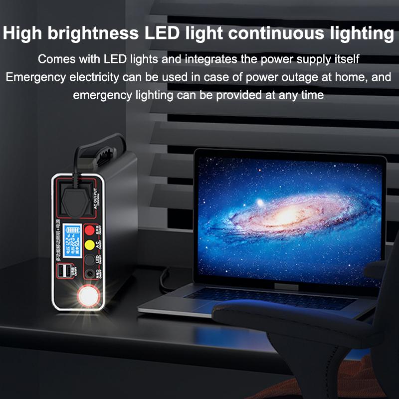 300W Portable Power Station Rechargeable Energy Storage Power Supply Outdoor Generator for Camping RV Emergency