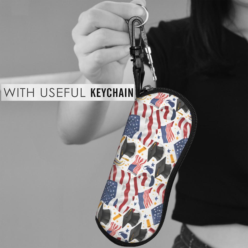 Lovely Graduation students school Graduate Glasses Case New Zipper  Eyewear Storage Box Ins Style Eyewear Container