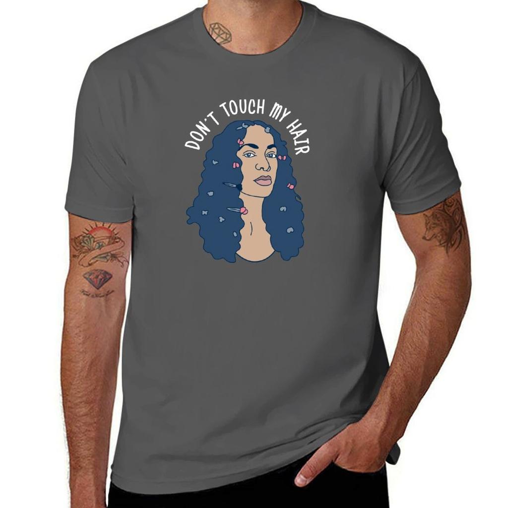 Solo Dont Touch My Hair TShirt Basic Casual Short Sleeve Cotton Shirt