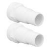 2pcs Pool Pump Hose Adapter 1‑1/2inch Male Thread Plastic Pool Filter Hose Adapter for Replacement