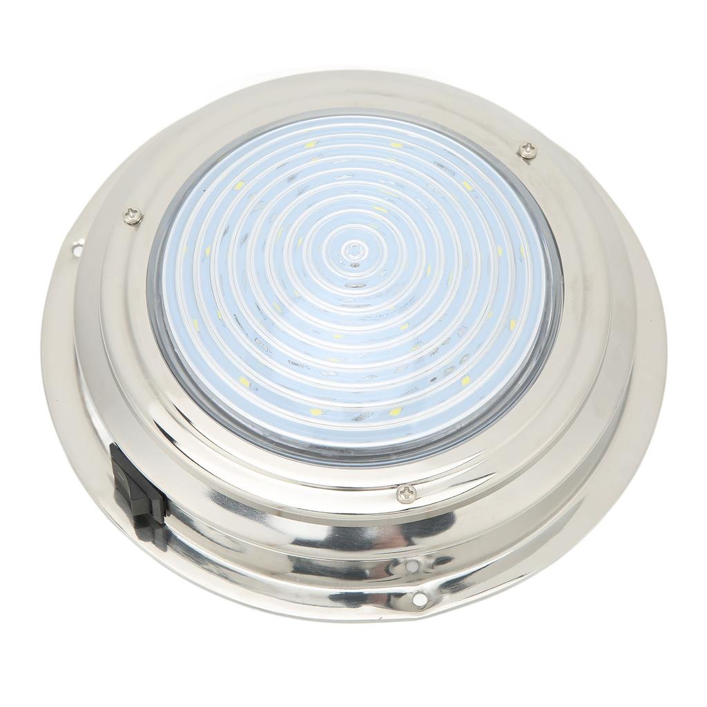 6.5in Boat LED Courtesy Light 12VDC 18 LED Lamp Beads 316 Stainless Steel for Caravan RV Bathroom Hallway White Light