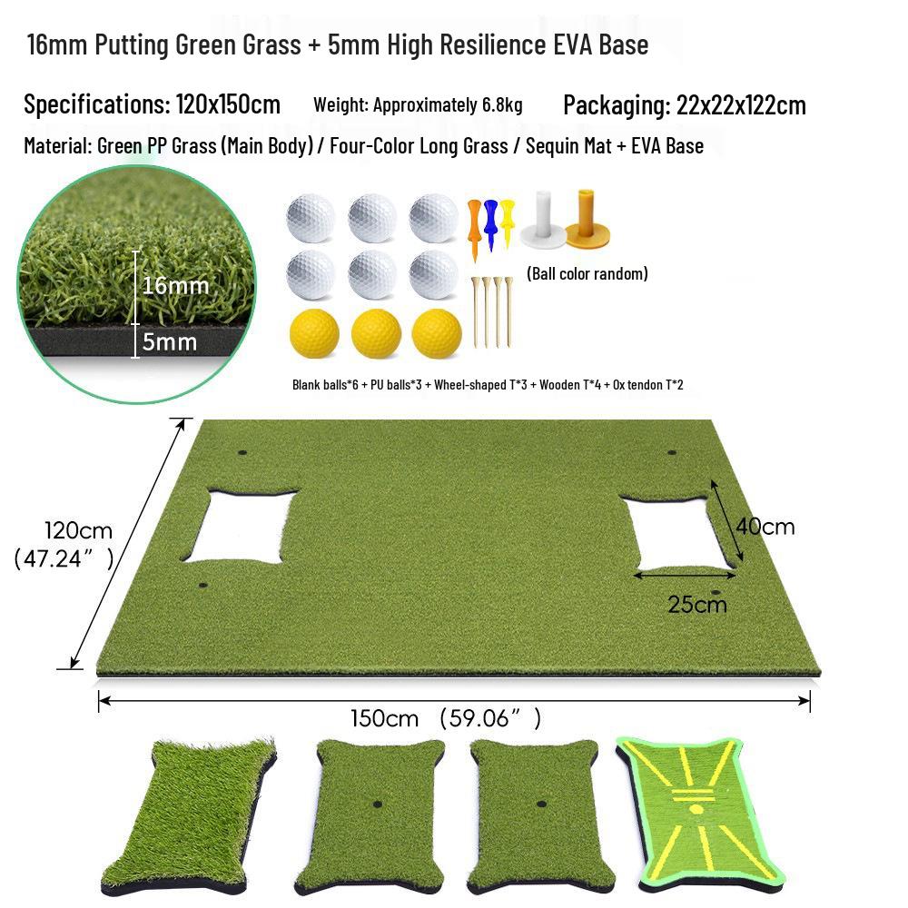 Versatile Golf Practice Mat for Indoor and Outdoor Swing Training