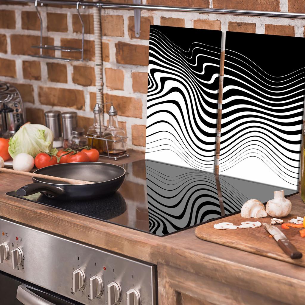 Szklana Deska Do Krojenia 2X 30X52 Zebra