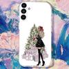 Christmas Tree Girl GiftS Clear Case Suitable for  Samsung S30,S25,S24,S23,S21,S22,S20,S10,5G,FE,lite,PIus,Ultra Transparent