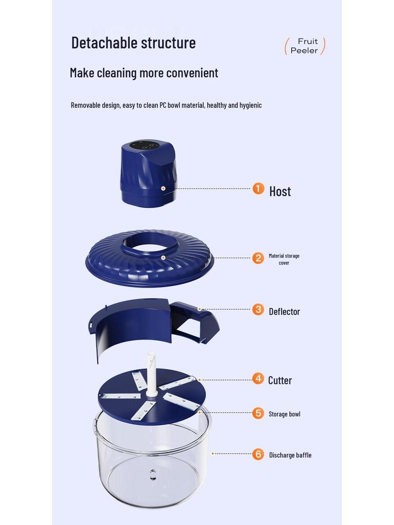 Electric Fruit & Vegetable Peeler for Home & Commercial Use - Ideal for Milk Tea & Fruit Shops