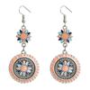 Multicolor Daisy Shaped Earrings Boho Vacation Style Casual Accessories Suitable For Daily Party Holiday Wear Gifts